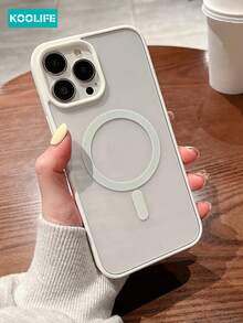 1 件 Koolife 亚克力磁性无线充电防摔超薄糖果色 TPU 边框手机保护壳适用于 17 ProMax/17/17 Pro/17 Air/16/16 ProMax/16 Pro/16/15/15 Pro/15 ProMax/15 Plus/14/13/12/11 - 白色 - 查看 6