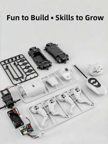 Powered Bionic Intelligent Robot Dog And Robot Cat,Remote Control Animals With DIY Assembly Science Learning Educational Toy,Walking Mechanical Dog And Cat Robot,Christmas Gifts For Kids Children Teaching Puzzle STEM Toy