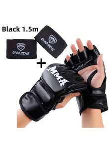2pcs Elastic MMA Boxing Hand Wraps, Universal Polyester Fiber Training Hand Wraps, Unisex Professional Sports Protective Gloves - Multicolor - View 9