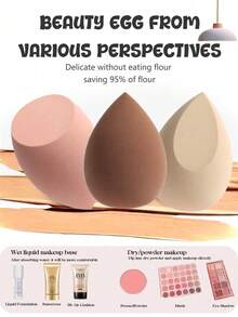 50 件化妆海绵搅拌器、化妆海绵套装、多色化妆海绵、粉底混合美容海绵、干湿两用化妆海绵、乳霜和粉末，打造完美妆容，不含乳胶的干湿粉底妆容，完美打底的粉底，适用于液体、乳霜和粉底，不含乳胶的两用化妆粉扑，适合所有肤质、化妆、便宜、房间装饰、梳妆台、旅行、卧室、化妆配件、粉扑、化妆搅拌器、粉扑、化妆海绵 - 彩色 - 查看 2
