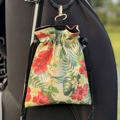 1 chiếc túi đựng gậy golf thiết kế theo phong cách rừng mưa nhiệt đới rực rỡ - Phụ kiện ngoài trời thiết yếu dành cho những người đam mê golf.