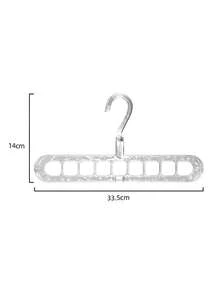 1pc Nine Hole Clothes Hanger, A Household Multifunctional Horizontal And Vertical Dual-Use Magic Rotating Thick Hanging Clothes Hanger. Laundry Storage And Organization, Drying Rack. Home And Daily Necessities. Clothing Cabinet Storage. Convenient And Practical.