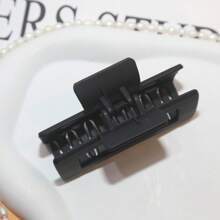 1 件女士 8 厘米哑光糖果色发夹休闲爪夹发夹发夹发夹发夹发夹接发夹，黑色发饰秋冬度假装女士