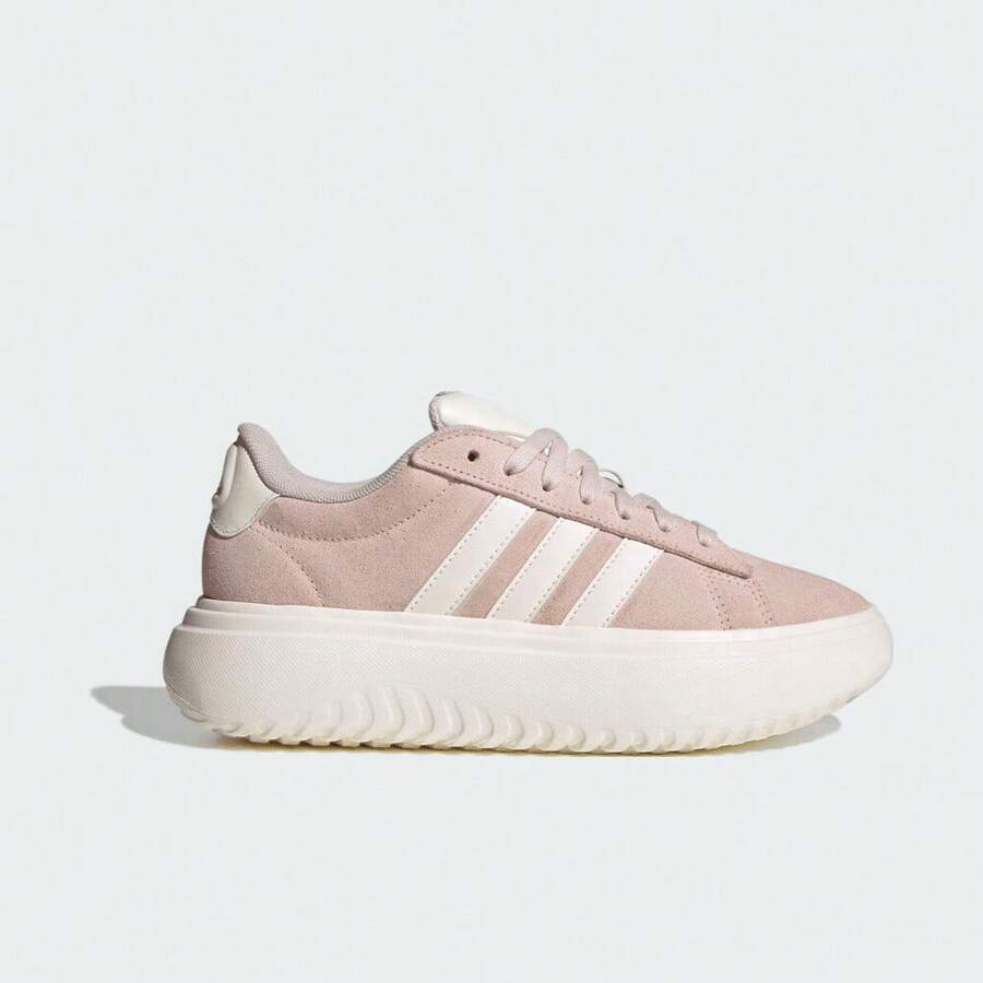Adidas Zapatillas deportivas casuales de plataforma GRAND COURT para mujer, de corte bajo, modelo JR0701