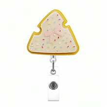 1pc Cute Fruit Cartoon Retractable Layered Acrylic Easy-Pull Badge Clip, Fun For Doctors And Nurses - Multicolor - View 6