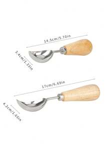 1 pieza Cuchara recta para helado, Cuchara para fruta/sandía, Herramienta para bolas de helado