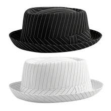 JewelryWe Fedora Hat With Large Brim Men Women Retro Panama Floppy Hat Panama Hat Made Of Felt Suede Western Hat For Performance Party Show Cosplay Wedding Daily Life Camping Hiking Fishing - 黑色 - 查看 8