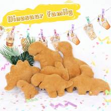 1/5 包 Dino Nugget 枕头 Chicken Nugget 毛绒房间装饰家居装饰儿童玩具旅行枕头恐龙毛绒玩具 生日礼物,儿童枕头,玩具>毛绒,迷你动物,毛绒玩具,礼物,玩具 - 彩色 - 查看 4