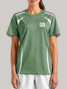 2025 Customized Sports Jersey, Summer Outdoor Sports Singlet Short Sleeve, Women's Sports Team Club Training Jersey Top With Front & Back Personalized Name & Number, Breathable Quick-Dry Casual Everyday Wear, Party Outfit