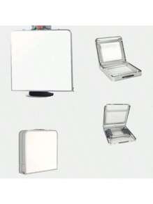 1 pieza Mesa plegable, Mesa de comedor portátil, Mesa pequeña ajustable en altura para llevar a mano para uso en exteriores, mercado nocturno, exhibición de puestos, casa de alquiler, escritorio sencillo