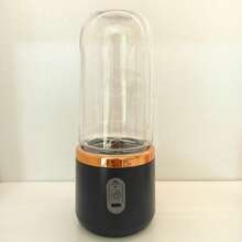 1 Peça Liquidificador Elétrico Portátil Sem Fio, Mixer de Smoothie Mini com 6 Lâminas e Copos Duplos, Liquidificador de Suco de Frutas Recarregável por USB-C, Mixer de Copo de Smoothie Multifuncional, Ótimo para Vegetais, Frutas, Milkshakes