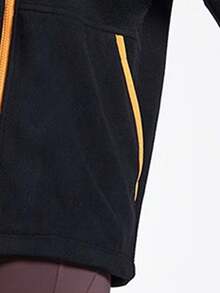 CAMEL CROWN Damen Yoga Bekleidung mit Samt Dicke Sportbekleidung Jacke Damen Herbst und Winter Lässig Oberteile