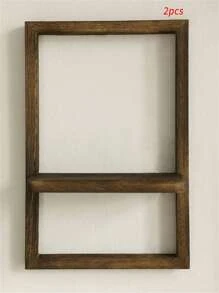 1/2pcs, Storage Rack Storage Rack Paulownwood Wooden Door Frame Type Wall Hanging Flower Pot Storage Rack, Simple Home Bedroom Decoration - Multicolor - View 18