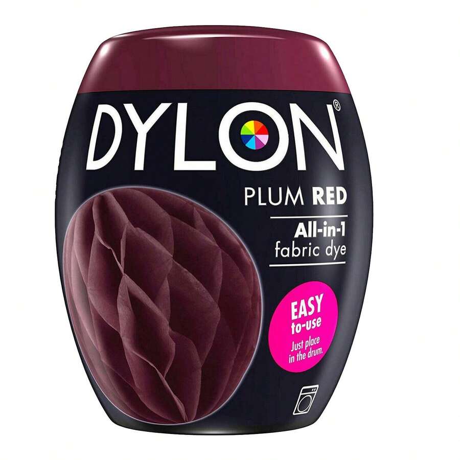 Dylon Washing Machine Fabric Dye Pod 350g Single Pack For Clothes, Home Textiles And Soft Furnishings, Ideal For Easy Colouring And Refreshing Fabrics At Home - Plum Red - View 1