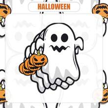 20 منديل بشكل قرع مع شياطين صغيرة، لوازم مناديل طوابير الهالوين