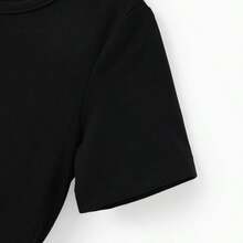 PatPat Kid Girl Ruffled Boho Casual Maxi Dress With Pockets - màu đen - Xem 6