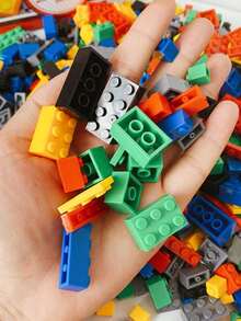 1000pcs Micro Building Blocks, Children Creative DIY Assembly Loose Bricks, Develop Imagination And Hands-On Ability, Free Combination, Gift For Boys And Girls - Multicolor - View 3