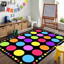 [+830g mỗi mét vuông + Đế nhựa chống trượt] Thảm hình chữ nhật in họa tiết độ nét cao, viền khóa kép, thảm trải sàn phòng tắm, phòng giải trí, phòng khách, phòng ngủ, thảm trải sàn 1 mảnh, thảm chấm bi nhiều màu, thảm in hình hoạt hình, thảm chơi lớn, thảm bò có thể giặt được, thích hợp cho trường mẫu giáo, đồ dùng trong nhà, phụ kiện đầu giường, đồ dùng học tập, lớp học, ký túc xá, trường mẫu giáo, trung tâm chăm sóc trẻ em, quà tặng, trang trí Giáng sinh, phòng tắm, trang trí nhà bếp - Nhiều màu - Xem 1