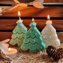 DIY Candle Molds, Christmas Star Candle Decor Molds, Home Decoration Tabletop, Christmas, Epoxy Resin, Plaster, Silicone Molds