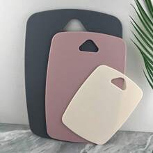 3pcs Cutting Board Set, 3 Color Chopping Boards, Meat & Vegetable Separation, Home Kitchen Fruit & Vegetable Prep Plastic Cutting Boards, Kitchen Supplies