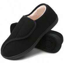 Women's Slippers - Indoor & Outdoor Wear, Warm, Comfortable, Two Solid Colors, Timeless & Stylish - Black - View 3