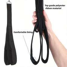 Cuerda de entrenamiento para tríceps PumpMuscle Extra-Larga - Cuerda de tensión de doble extremo con mangos de agarre cómodo para entrenamiento de bíceps, tríceps y cintura - Ideal para entrenamientos en el gimnasio y desarrollo muscular