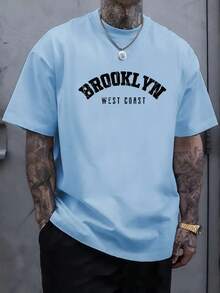 Plus Size Men's Casual Sports Short Sleeve Summer T-Shirt, Boyfriend Gift, PLUS SIZE - 白色 - 查看 7
