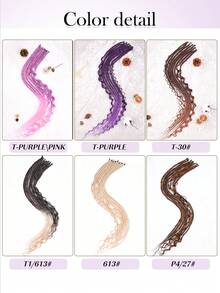 Tóc tết Dreadlock màu 24 inch Flying Goddess Curls Extensions Bộ tóc tết Dreadlock 24 inch Bộ tóc tết tổng hợp Boho Tóc tết Dreadlock xoăn kiểu Hippie 8 chân tóc tết thủ công - Nhiều màu - Xem 3