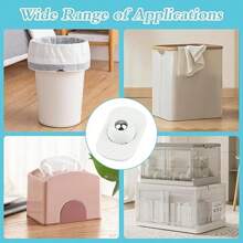 4/12 件自粘式强力滚轮 - 抛光金属表面，360° 旋转，适用于厨房电器和小型家具 - 白色 - 查看 11