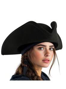 Adult Pirate Hat For Women Colonial Tricon Hat Halloween Costume Accessory - 彩色 - 查看 5