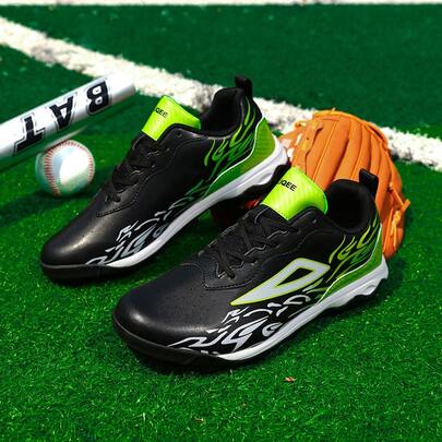 男士专业棒球鞋、棒球训练鞋、户外鞋、防滑橡胶鞋底、户外运动鞋