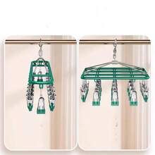 1 Pack Of 10-20 Pcs Stainless Steel Oval Sock Clips With Extra-Strong Grip, Waterproof And Rust-Proof, Wind-Resistant Buckle For Secure Balcony Drying, Space-Saving Laundry Accessory For Apartments And Homes, Gentle Delicate-Friendly, Quick-Dry Outdoor Clothes Line Solution, Durable Weather-Resistant Clip Set For Spring And Summer, Keeps Socks And Underwear Organized, Easy Clip-On Drying, No-Slip Clasp - Multicolor - View 9