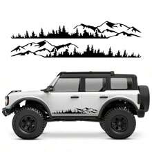 汽车门侧贴纸图形森林山脉装饰乙烯基贴花汽车改装配件通用适用于奥迪宝马奔驰斯巴鲁铃木特斯拉比亚迪
