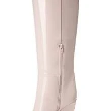 Women's Wedge Heel Knee High Boots Pointed Toe Side Zip Tall Boots Solid Color Retro Fashion Y2k Boots For Autumn/Winter - 米色 - 查看 5