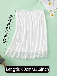 3件/2件/1件 包臀内衬裙 打底裙 防走光裙 多色 纯色 春夏款 防透防走光 中长裙 内衬裙 蕾丝底 防静电半裙 松紧腰带 适合偏胖女生 适合日常穿着 - 彩色 - 查看 44