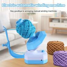 Electric Yarn Ball Winder With USB Port - Perfect For Knitting Projects And Sewing Supplies - Blue - View 8