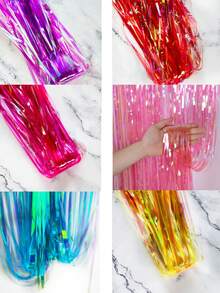 A Colorful Purple Rain Ribbon Backdrop, Perfect For Party Backdrops, Home Decor, Holiday Decorations, Party Supplies, Holiday Arrangements, And Scene Decorations.