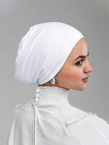 1 chiếc băng đô buộc đầu mềm mại thời trang đơn giản trơn, khăn xếp đội đầu, mũ đội đầu cho phụ nữ, thích hợp cho cuộc sống hàng ngày và thể thao ngoài trời để mặc - Xem 1