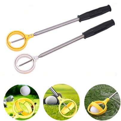 8-sekcyjny teleskopowy zbieracz piłek golfowych, 204 cm długości, akcesoria golfowe
