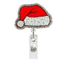 1pc Christmas Fun Badge Scroll, ID Card Name Badge Clip, Christmas Fun Design, Suitable For Doctors, Nurses, Office Workers, Gatherings, Essential Items For Returning To School, Christmas Badges Home Decor Christmas Decorations Room Decor