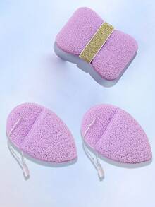 1pc Reusable Exfoliating Soap Saver Pouch,Free Facial Cleaning Tools,Powder Puff, Soap Saver Bag,Soap Bag - Bathing Sponge - Bath Ball - Scrubbing Sponge - Super Soft Scrubbing Sponge/Freezing Rich,Facial Sponge Cleaning And Makeup RemoverSuitable For Knotted Shower Soap Bag For Foaming And Drying - Multicolor - View 13