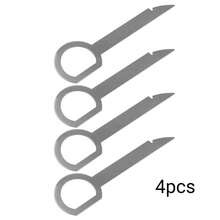 2Set (4pcs/Set) Car Stereo Radio Removal Remove Tool 4 Keys For Audi For Mercedes-Benz VW - Silver - View 2