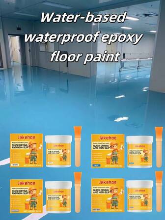 Water-Based Waterproof Epoxy Floor Paint Durable, Long-Lasting, Waterproof, Attractive, Protective Floor Paint