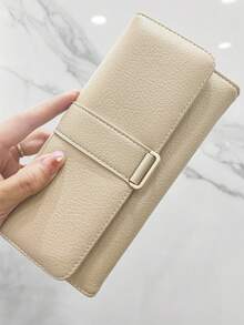 新款女士 PU 柔软长款钱包 时尚休闲大容量多功能手拿包卡包证件包携带方便适合作为节日礼物送给女士钱包钱包秋季钱包