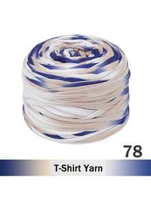 2/1 pieza Hilo de camiseta degradado, grande 300g/unidad - 2cm de ancho, hilo tejido de punto, suave y versátil para manualidades DIY, usado para ganchillo y tejido de bolsos, cojines, muñecas, mantas de almacenamiento, zapatillas, proyectos de ganchillo artesanal, disponible en múltiples colores, hilo multicolor, hilo de poliéster, hilo acrílico, hilo de ganchillo, hilo para manualidades, bolas de hilo vibrante, material de manualidades versátil, accesorios y suministros de tejido