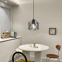 1pc Nordic Restaurant Bedroom Pendant Light, Modern Minimalist Industrial Retro Creative Unique Bar Hallway Bedside Small Pendant Light, Bulb Not Included - Multicolor - View 9