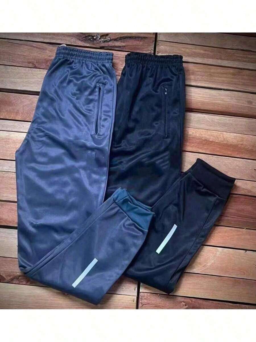 KIT 2 Calça Masculina academia masculino com refletivo - Preto - Visão 1