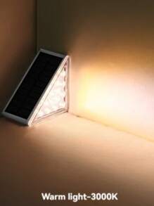 2/4/6 件太阳能 13LED 户外防水创意太阳能楼梯灯、楼梯台阶灯、路径灯、露台甲板、花园、节日装饰、圣诞节