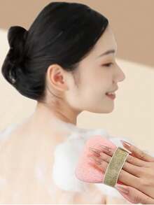 1pc Reusable Exfoliating Soap Saver Pouch,Free Facial Cleaning Tools,Powder Puff, Soap Saver Bag,Soap Bag - Bathing Sponge - Bath Ball - Scrubbing Sponge - Super Soft Scrubbing Sponge/Freezing Rich,Facial Sponge Cleaning And Makeup RemoverSuitable For Knotted Shower Soap Bag For Foaming And Drying - Multicolor - View 6