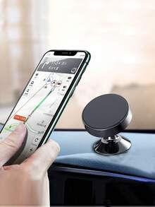 1 pieza Soporte magnético para teléfono de coche, soporte magnético adhesivo multifuncional para panel de instrumentos y salpicadero del coche para navegación - Multicolor - Ver 5